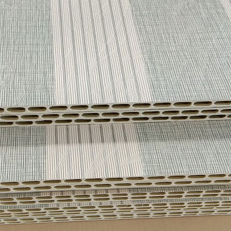 لوحة الحائط الحديثة المتكاملة من ألياف خشب الخيزران PVC لخلفية التلفزيون لوحة الحائط الصلبة للسقف الداخلي لاستخدام الفندق