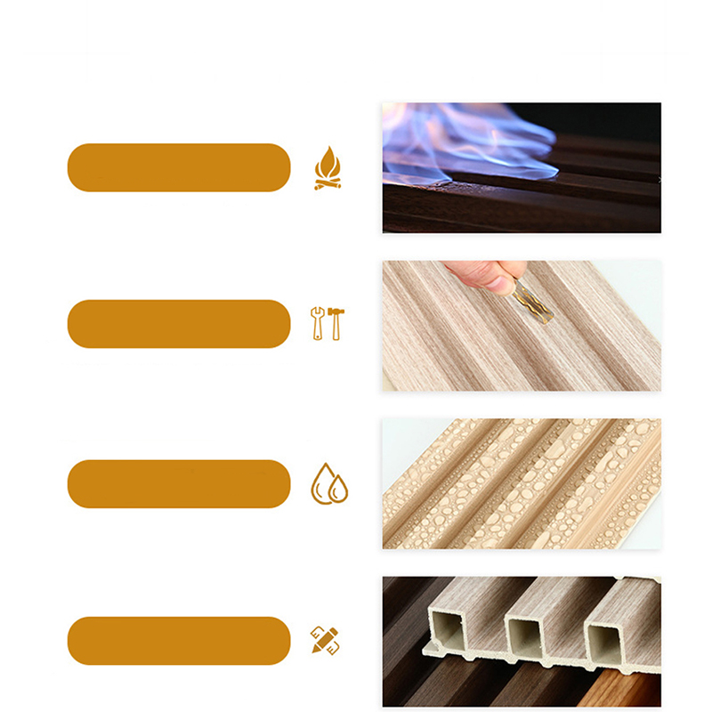 داخلي WPC لوحة الحائط الخشب البلاستيك المركب جدار المجلس الكسوة للماء عازلة للصوت ومقاومة للحريق لتطبيق الصالة الرياضية ديكور المنزل الداخلي