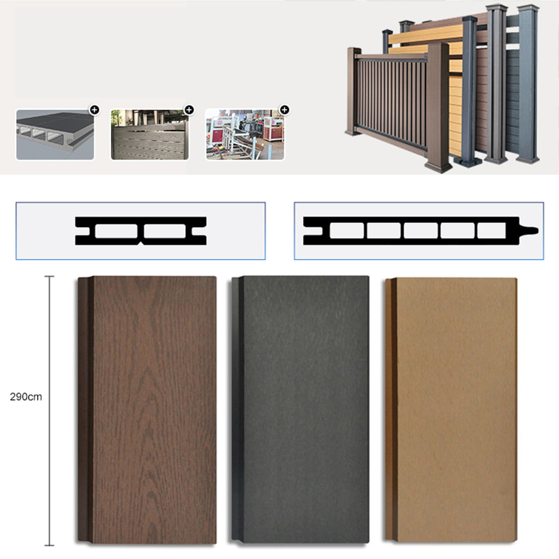 شاشة سياج زخرفية ذات بثق مشترك مقاومة للطقس WPC مركب للخصوصية سياج حديقة مقاوم للشمس ومقاوم للاهتراء ومضاد للنمل الأبيض سهل التركيب