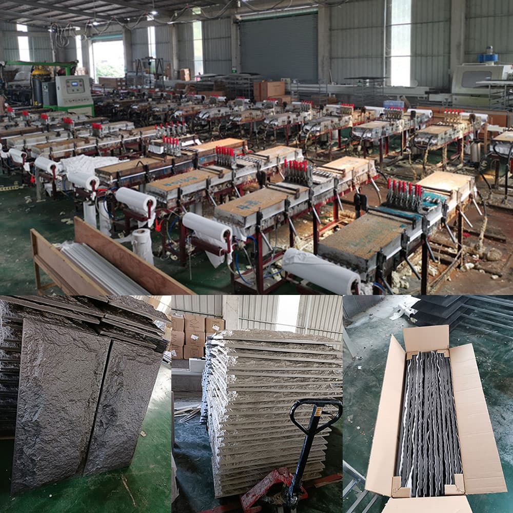 60*30 سنتيمتر القشرة الزخرفية ورقة ديكور فو البولي يوريثين بولي Stone حجر ألواح حائط الحجر الاصطناعي للمنزل