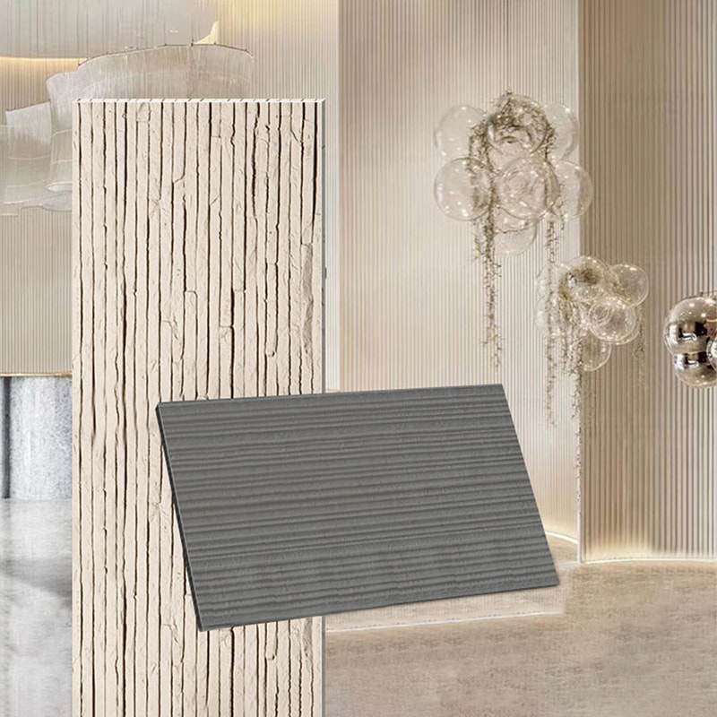 التصميم الحديث لوحات الحائط خفيفة الوزن مقاومة للحريق مادة جديدة الكسوة الحجرية المرنة بلاط MCM الخطي لتغطية الجدران الحجرية