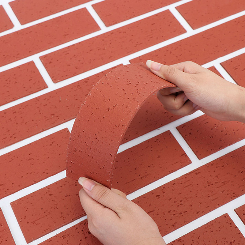 التصميم الحديث لوحات الحائط خفيفة الوزن مقاومة للحريق مادة جديدة الكسوة الحجرية المرنة بلاط MCM الخطي لتغطية الجدران الحجرية