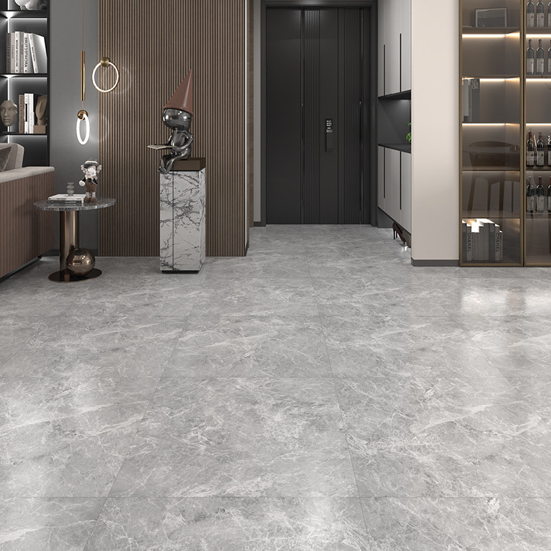 رخام أبيض وأسود خشبي الحبوب جامدة التعشيق الأساسية انقر فوق قفل الفينيل الأرضيات الخشبية Piso PVC الداخلية انقر Piso SPC الأرضيات